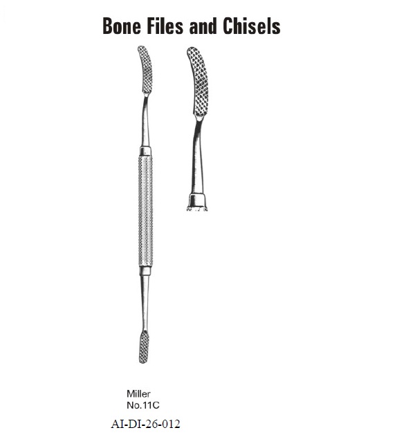 Miller no. 11 C bone files and chisels